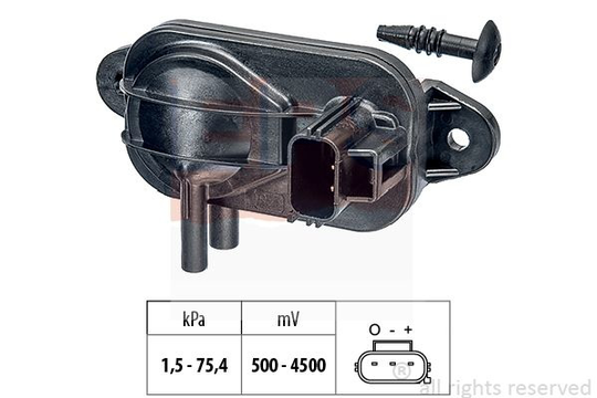 Air Pressure Sensor, height adaptation Made in Italy - OE Equivalent 1.993.268 EPS Facet 1993268