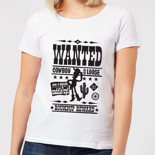 Toy Story Wanted Poster Women's T-Shirt - White - S - White