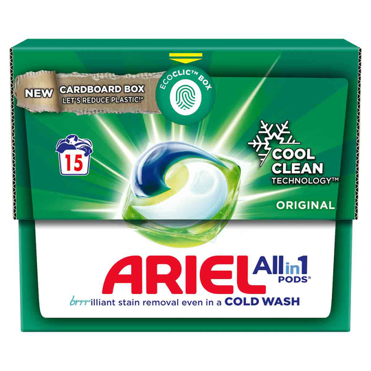 Ariel Original All-in-1 Pods - 15 Washes