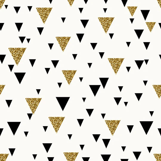 Walllpaper Roll 250X250cm Mural Decoration Kitchen Livingroom Bedroom Wallpaper Material With Print - Geometric Triangles Goldenphoto