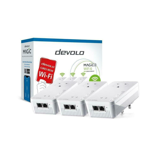 Devolo Magic 2 Wi-Fi 6 MESH Whole Home Wi-Fi Kit Dual-Band Powerline