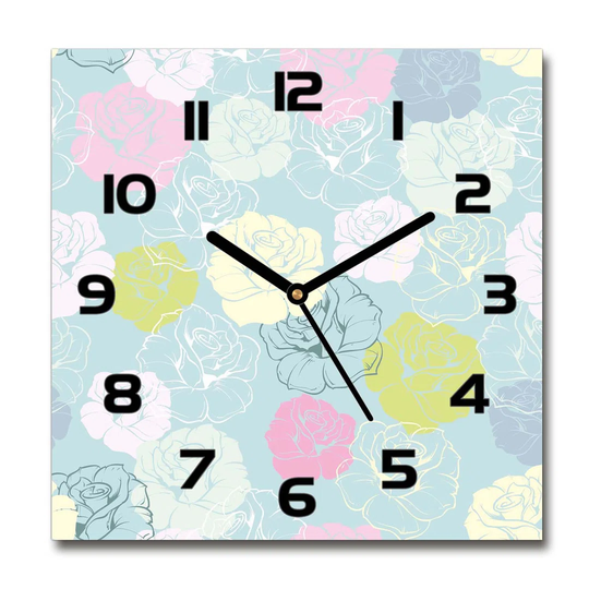 Henrique Roses Silent Wall Clock