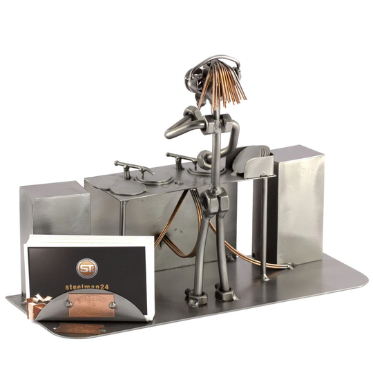 Disk Jockey Screw Man Place Card Holder