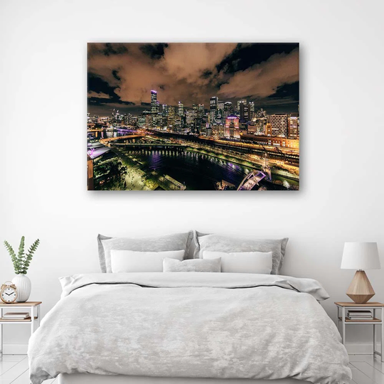 Canvas Print Architecture City Night