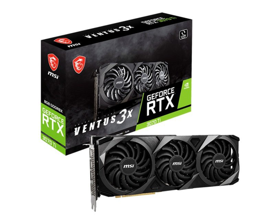 MSI GeForce RTX 3070 Ti 8GB VENTUS 3X OC Ampere Graphics Card
