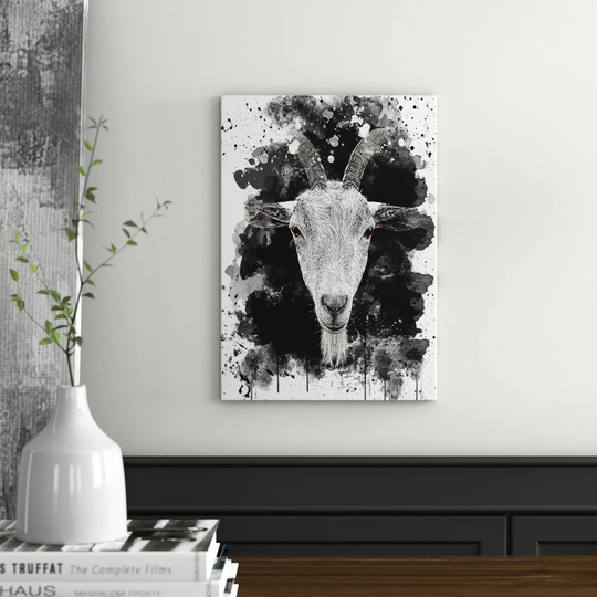 'Goat Horns' Graphic Art Print Poster