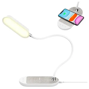 Momax Q.Led Flex Desk Lamp with Wireless Charger - White