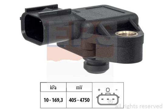 Air Pressure Sensor, height adaptation Made in Italy - OE Equivalent 1.993.209 EPS Facet 1993209