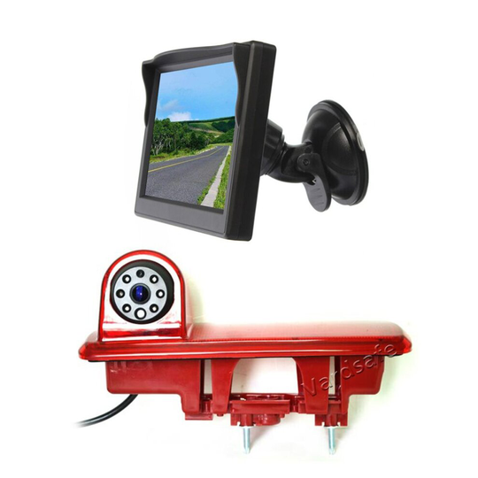 Reverse Backup Camera & Suction Cup Rear Monitor for Renault Trafic / Vauxhall Opel Vivaro / Nissan NV300 / Fiat Talento (2014-2020)