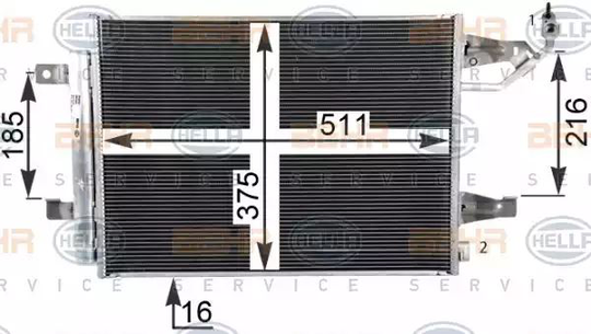 Condenser Air Conditioning 8FC351304-764 by BEHR