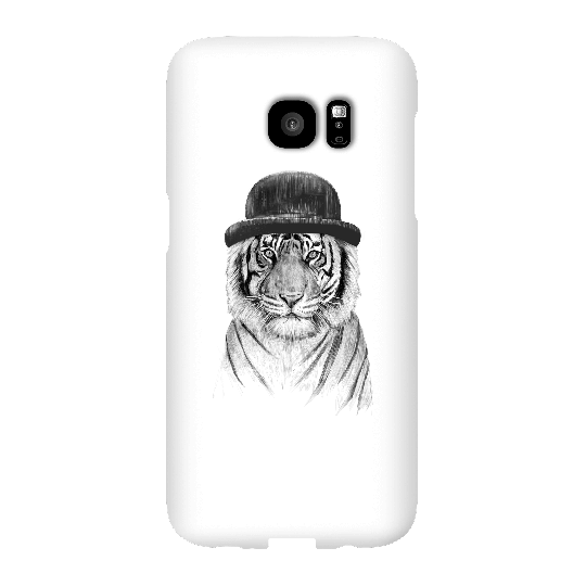 Balazs Solti Tiger In A Hat Phone Case for iPhone and Android - Samsung S7 Edge - Snap Case - Matte