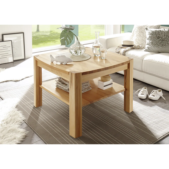 Solid Wood Coffee Table with Storage