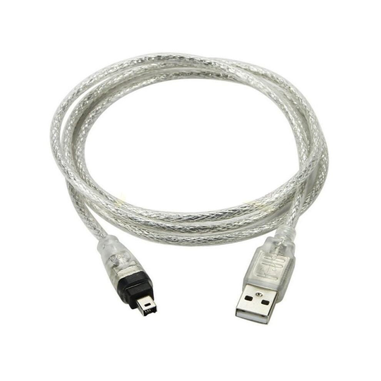 (Type) USB Male To Firewire 1394 4 Pin Adapter Cord 1394 Cable (1.5M)