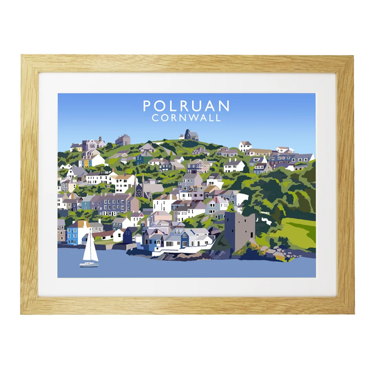 Polruan - Graphic Art Print on Paper