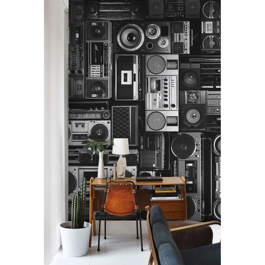 Hanne Pop Disco Classic Cassette Radio Recorder Audio Wallpaper