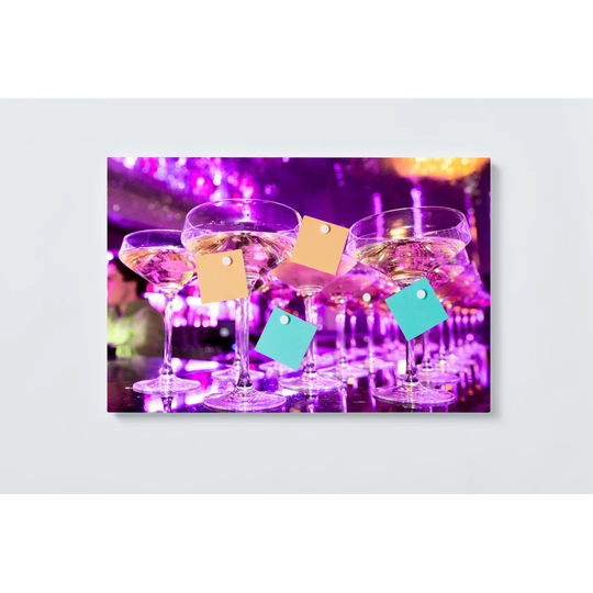 Cocktail Bar Magnetic Wall Mounted Cork Board