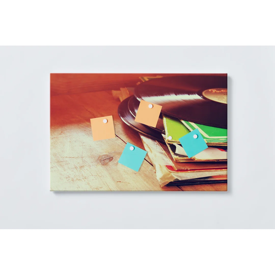 Records Magnetic Wall Mounted Cork Board