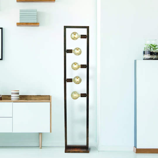 Viewcrest 160cm Brown Column Floor Lamp