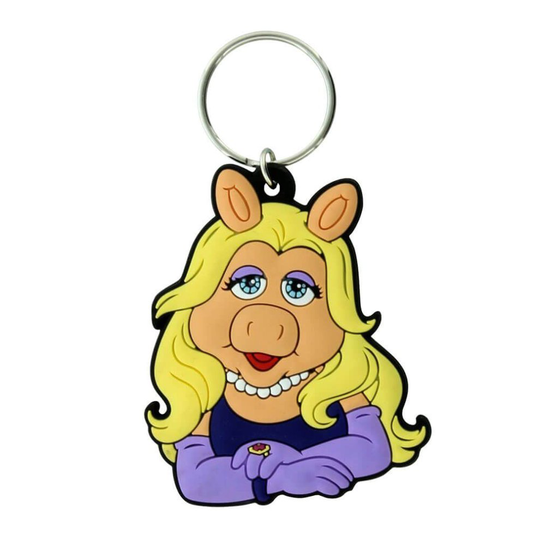 The Muppets Miss Piggy Rubber Keyring