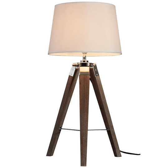 Premier Housewares Bailey Table Lamp Brown / Tripod