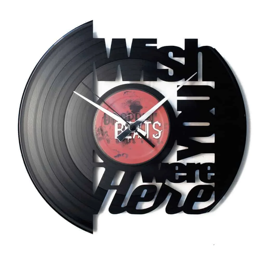 Wish You Were Here Vinyl Record Clock 30cm Silent Wall Clock