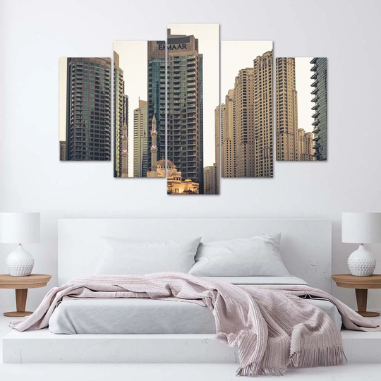 Canvas Print Dubai Skyline Skyscrapers