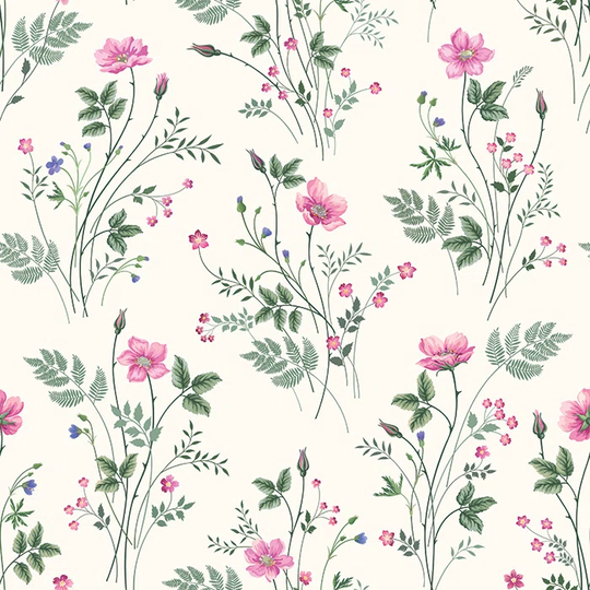 Walllpaper Roll 208X146cm Wallpaper Material With Print Mural Decoration Kitchen Livingroom Bedroom - Field Flowers Light Floral Drawing