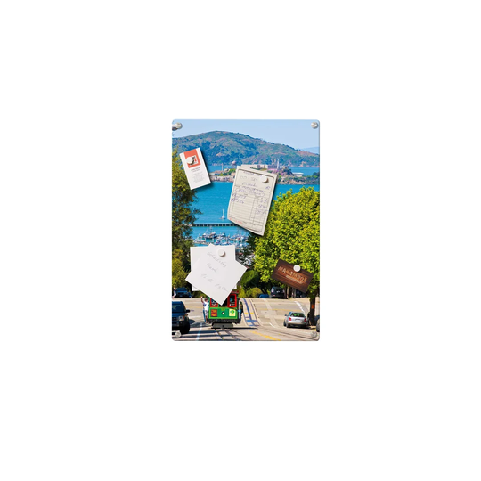 San Francisco Magnetic Wall Mounted Photo Memo Board