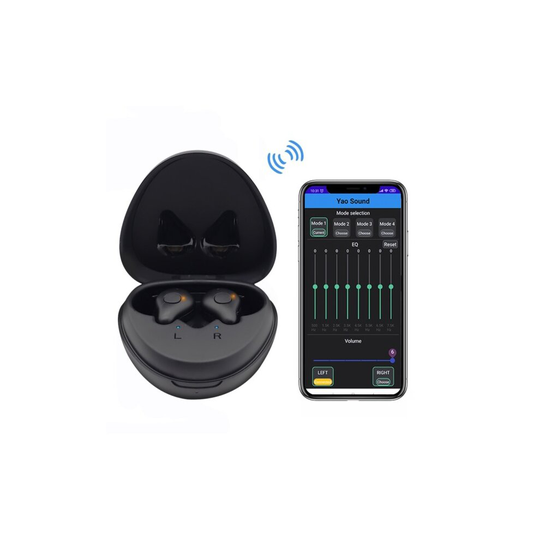Rechargeable Hearing Aid with Bluetooth, APP Touch Control Sound Amplifier Hearing Aids for Deafness