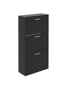 Vida Designs Shay 3 Drawer Shoe Cabinet