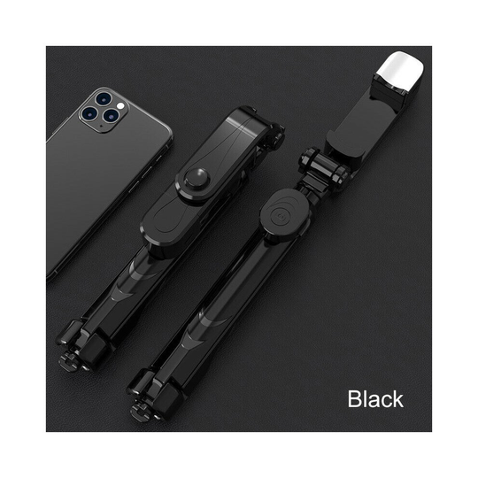 Portable Selfie Stick Phone Tripod + Bluetooth Remote & Fill Light Live Stream