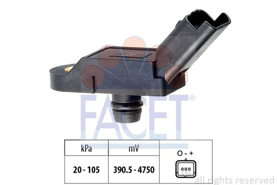 Air Pressure Sensor, height adaptation Made in Italy - OE Equivalent 103005