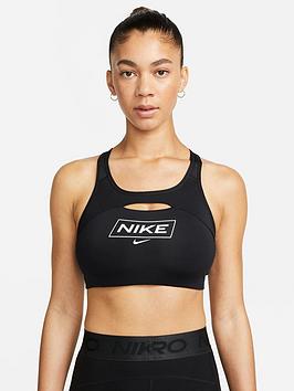 Nike Light Support Swoosh Bra - Black
