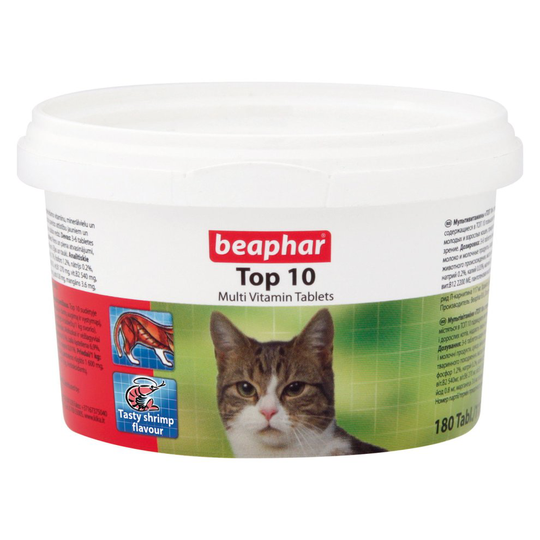 Beaphar Cat Top 10 Multi-vitamin 180 Tablets