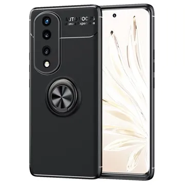 Honor 70 Pro Magnet Ring Grip / Kickstand Case - Black