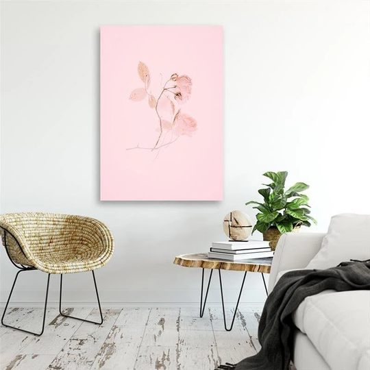 Canvas Print Flower Nature Pink