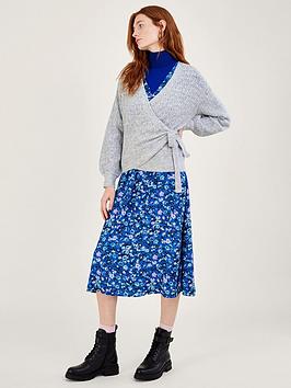 Monsoon Pointelle Ballet Wrap Jumper