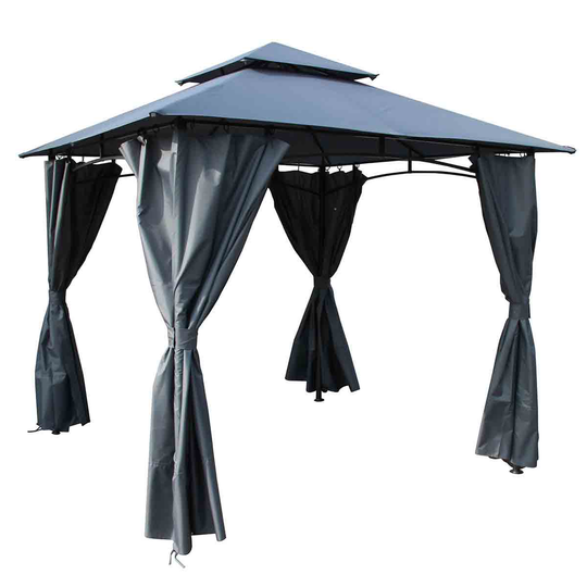 Royalcraft Cambridge 2.7x2.7m Gazebo with Side Curtains