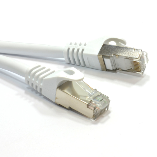kenable Cat6A SSTP Snagless RJ45 Network Ethernet 10GIG Cable 2m WHITE