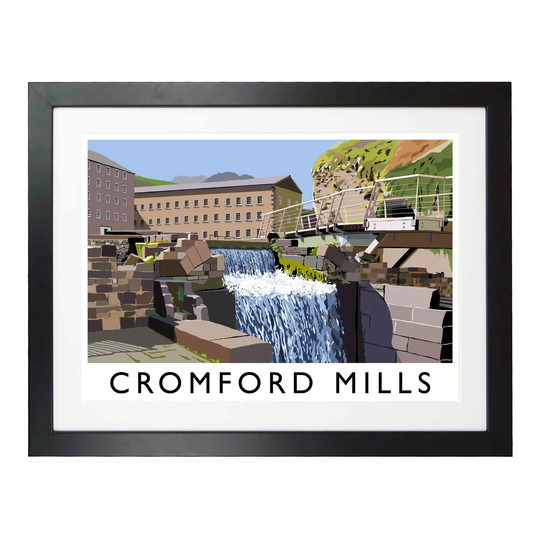 Cromford Mills by Richard O'Neil - Graphic Art Print on Paper