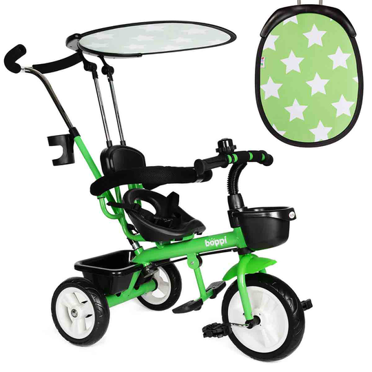 Boppi 4-in-1 Metal Tricycle - Green