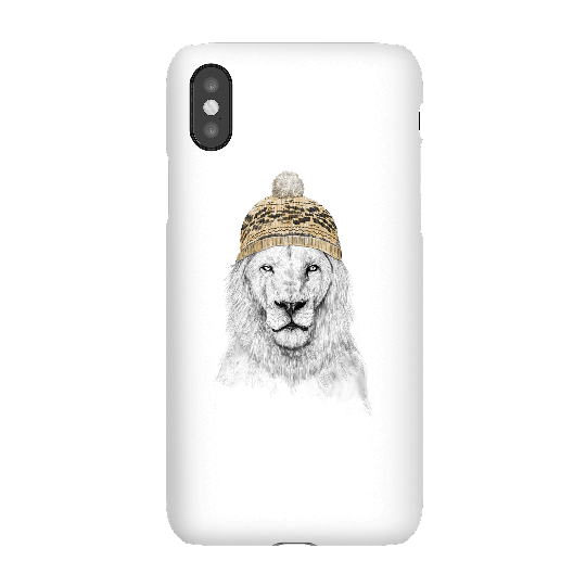 Balazs Solti Lion With Hat Phone Case for iPhone and Android - iPhone X - Snap Case - Matte