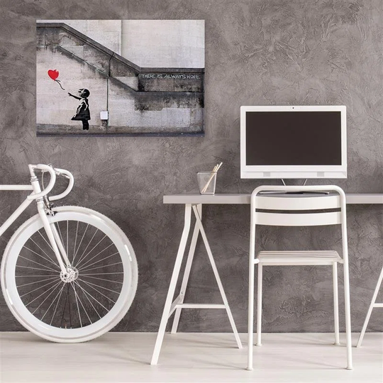 Canvas Print Banksy Girl With Balloon