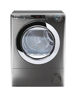 Candy Smart Pro Csoe C9Dcrg 9Kg Condenser Tumble Dryer, With Wi-Fi Connectivity - Graphite
