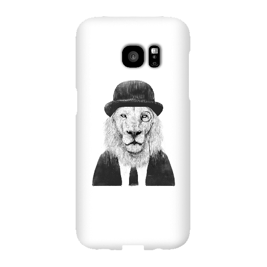 Balazs Solti Monocle Lion Phone Case for iPhone and Android - Samsung S7 Edge - Snap Case - Matte