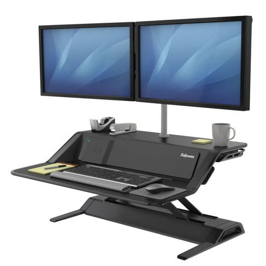 Fellowes Lotus Dx Sit-stand Workstation Black