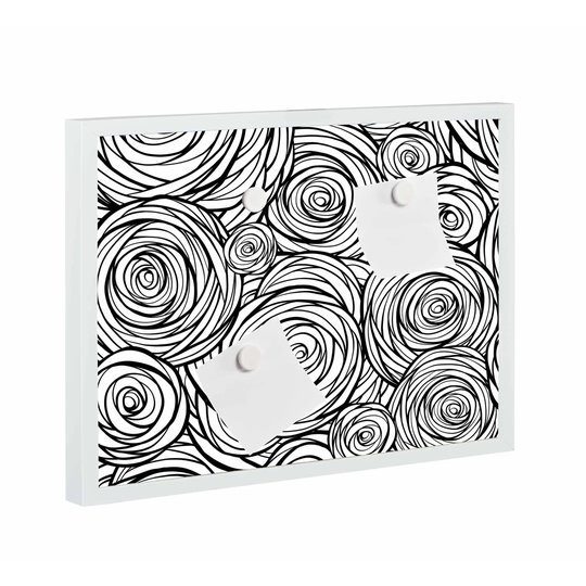 Circle Magnetic Wall Mounted Photo Memo Board