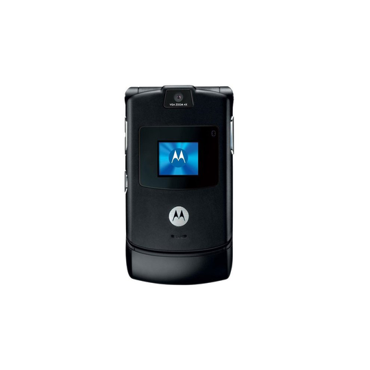(Unlocked, Black) Motorola RAZR V3 Single Sim | 5.5MB | 5.5MB RAM