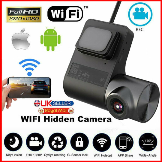 1080P HD Wifi Hidden Car DVR Camera Dash Cam G-Sensor Video Recorder