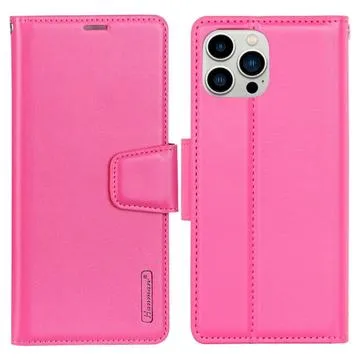Hanman Mill iPhone 14 Pro Wallet Case - Hot Pink